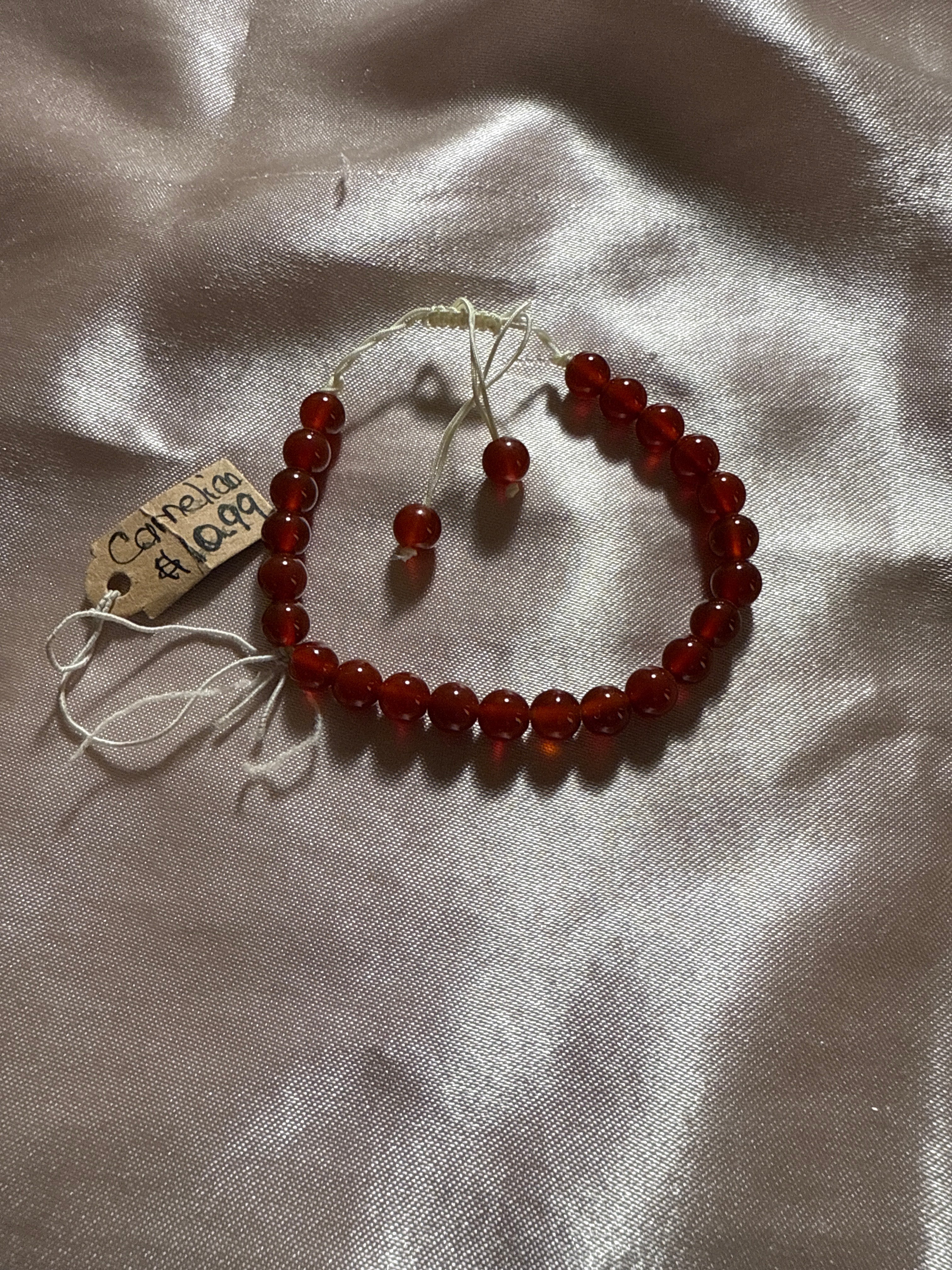 Carnelian crystal Natural Healing Gemstone bracelet 6mm