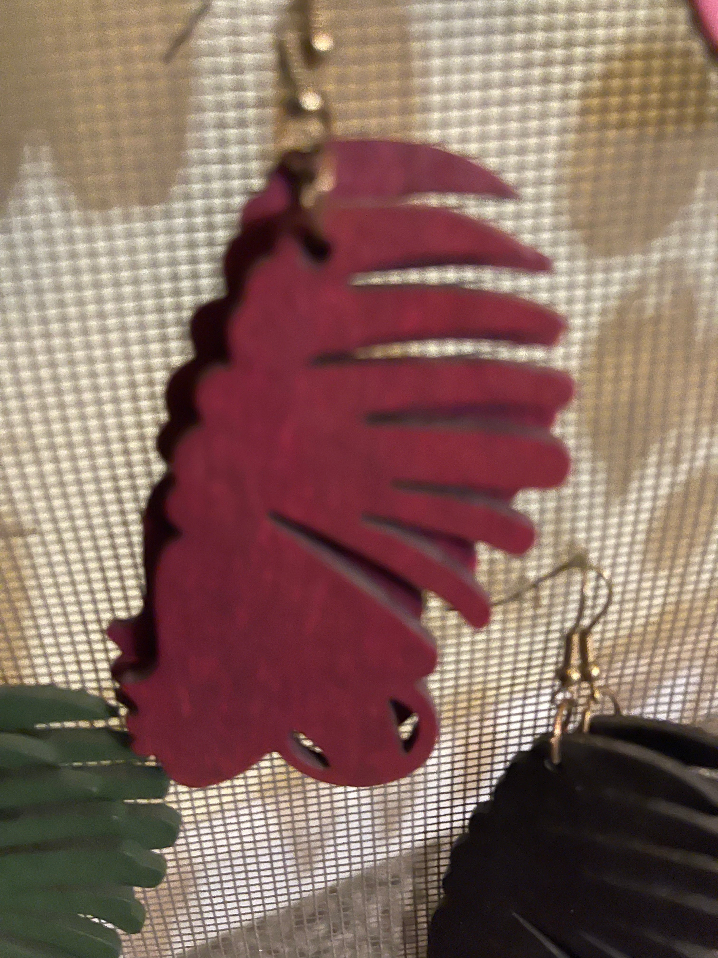 Tribal Mask earrings (Wood)