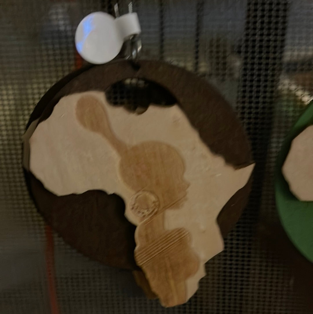 Nubian Queen earrings (Wood)