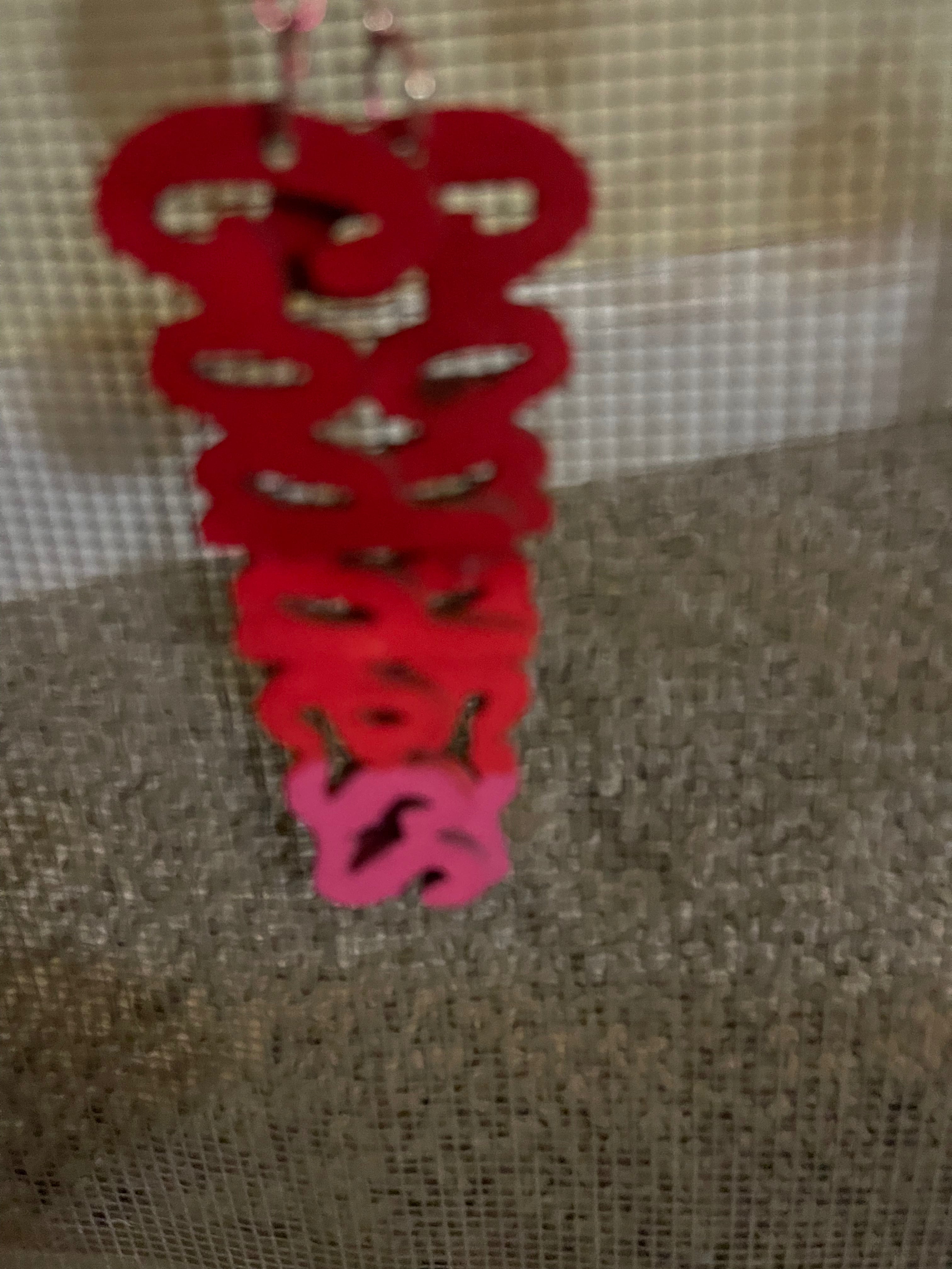 Goddess script earrings (Wood)