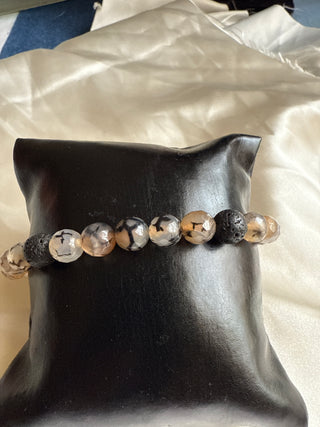 Quartz Rutilated black – Natural Healing Gemstone Adjustable bracelets