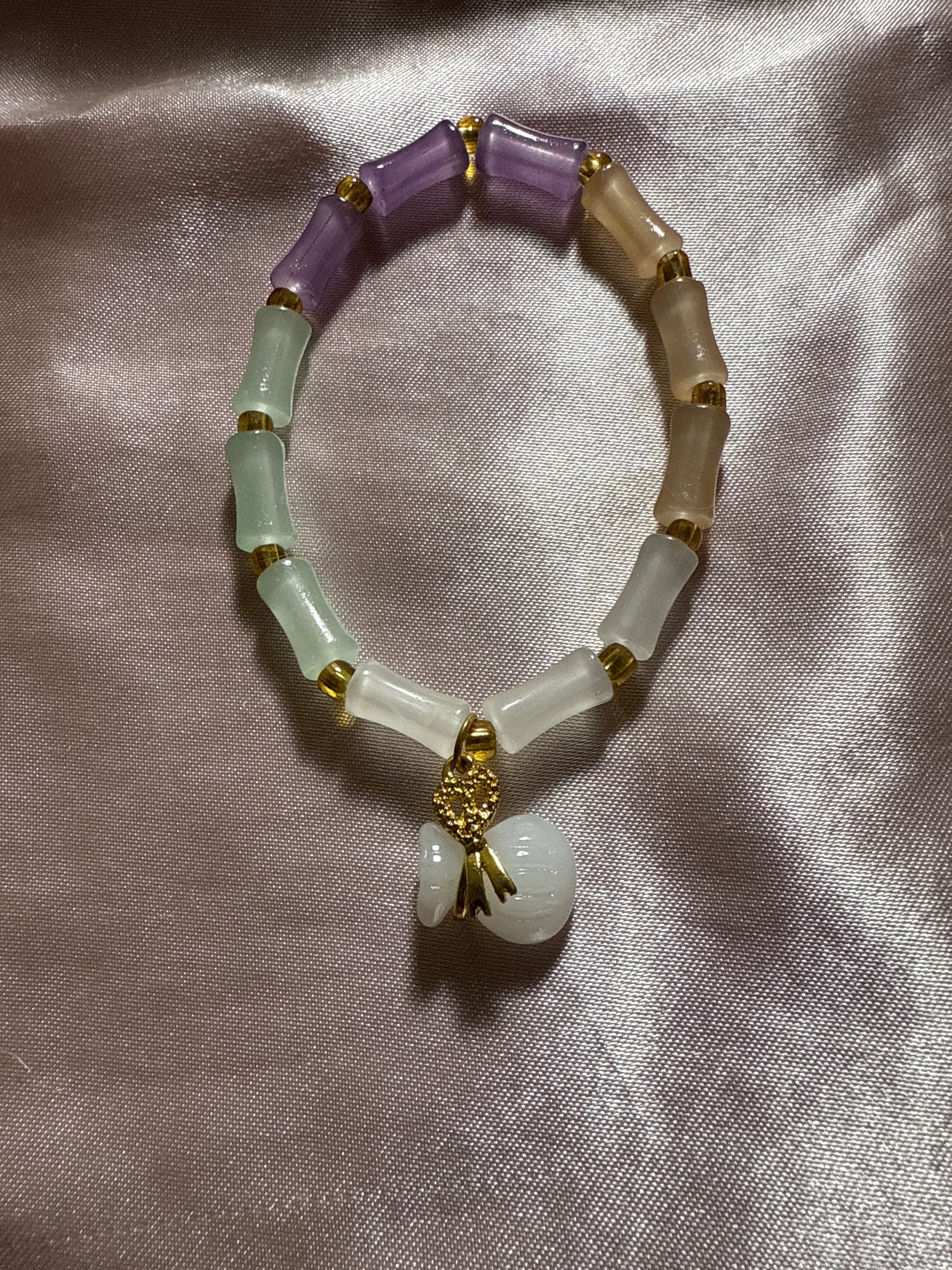 Jade Chakra Healing Meditation Healing Spiritual Barrel bracelet