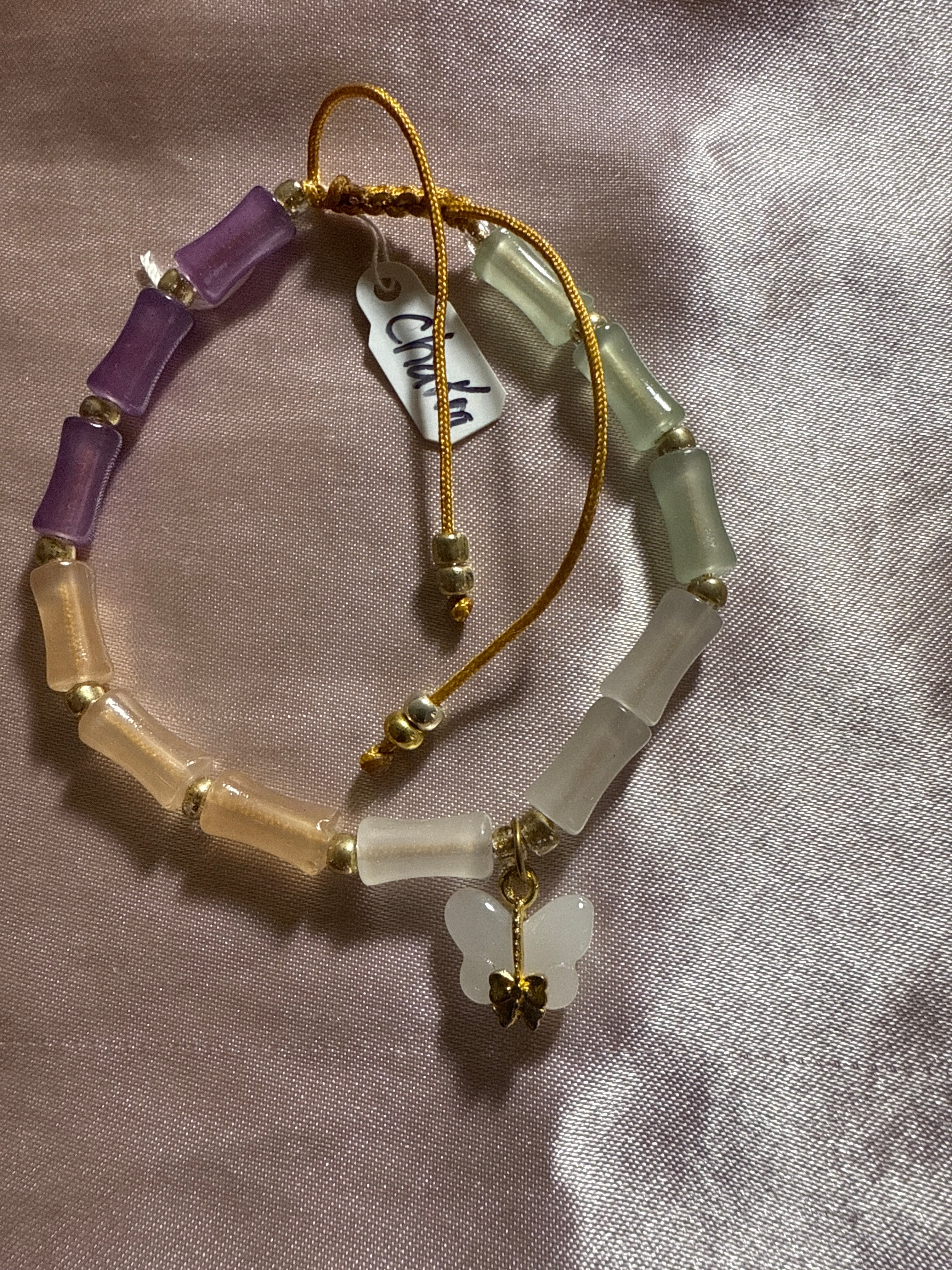 Jade Chakra Healing Meditation Healing Spiritual Barrel bracelet