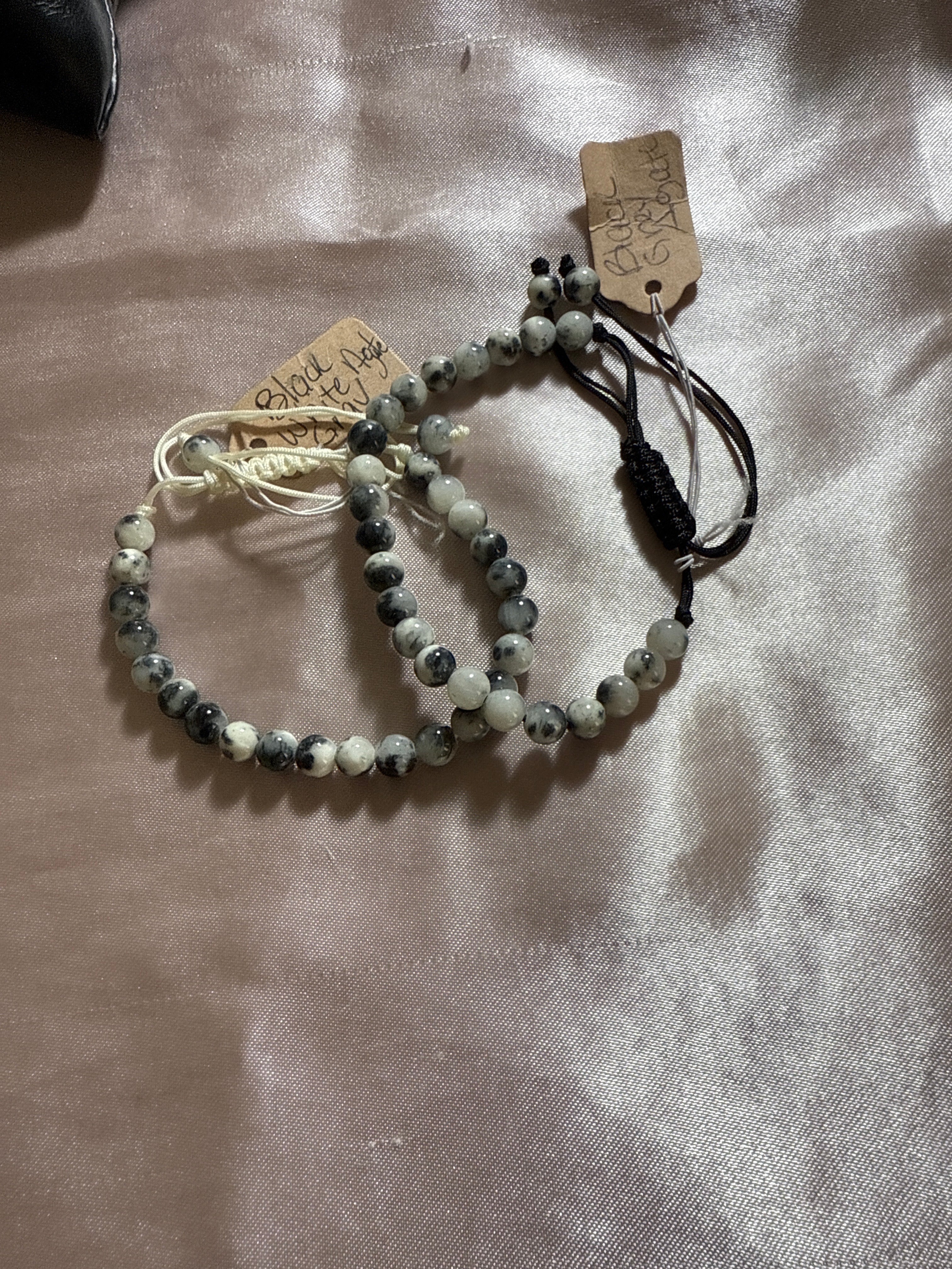 Jade gray mix crystal bracelet