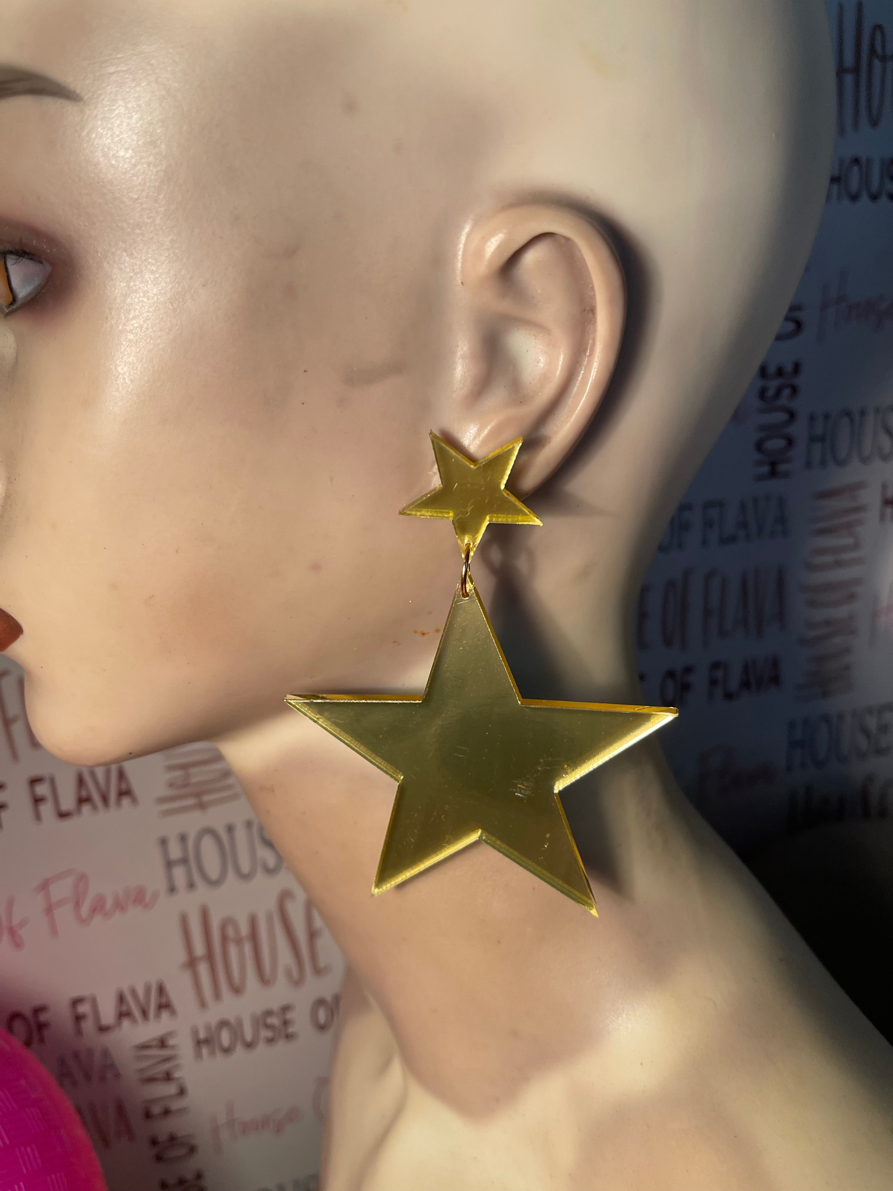 You're A Star Mirror-Acrylic earrings #215