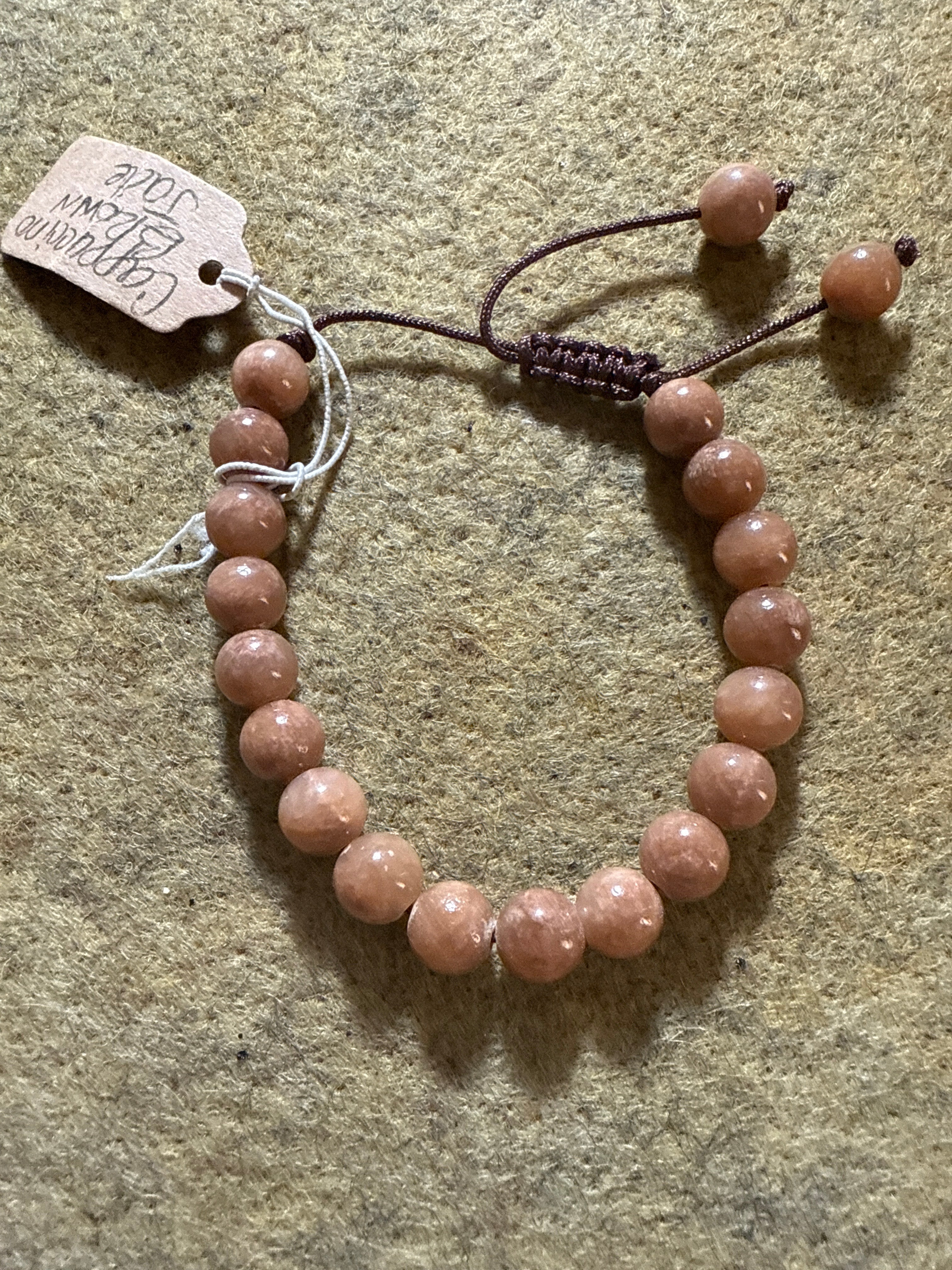 Jade (Vanilla) w/ cappuccino crystal bracelet