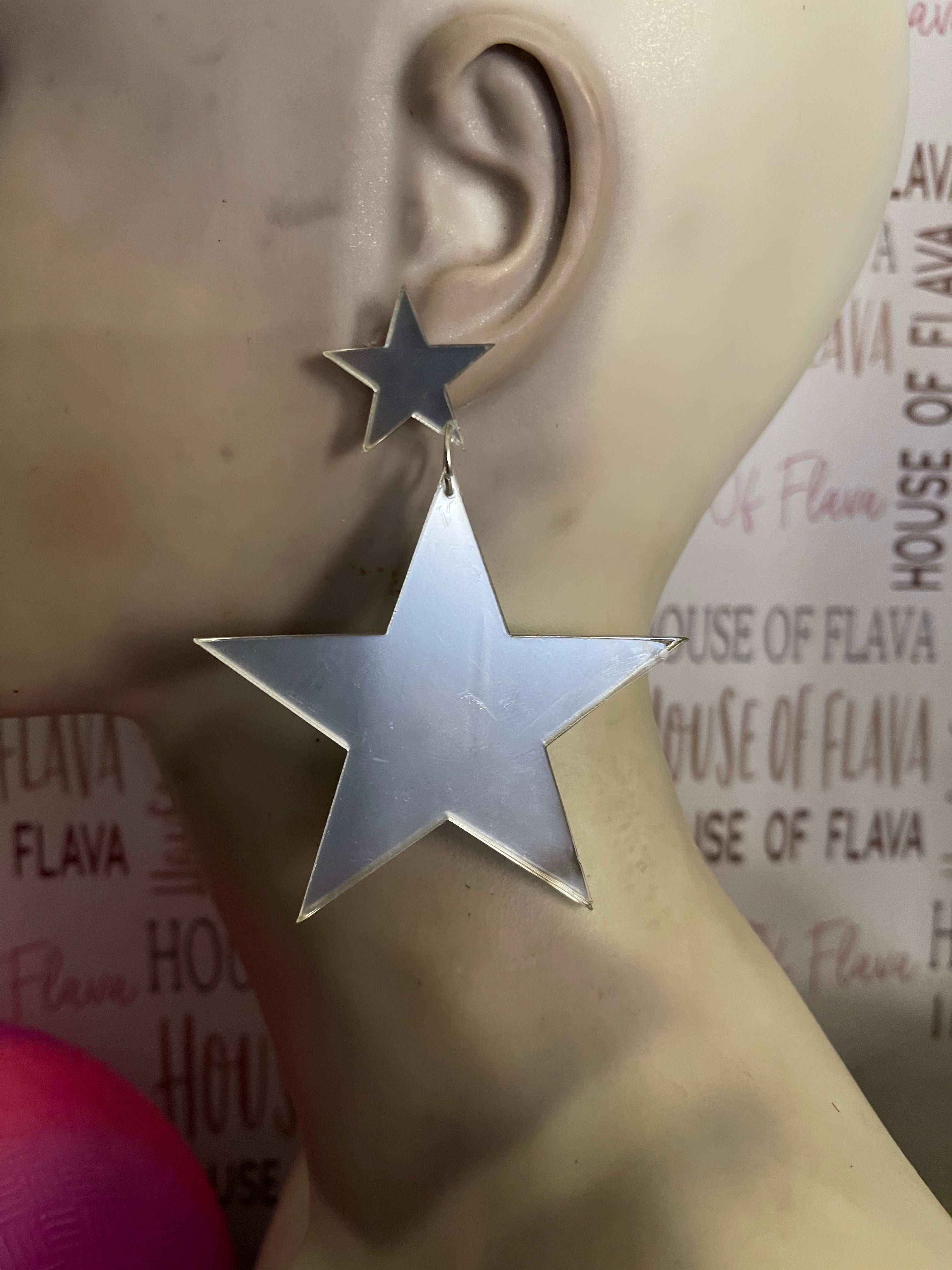 You're A Star Mirror-Acrylic earrings #215