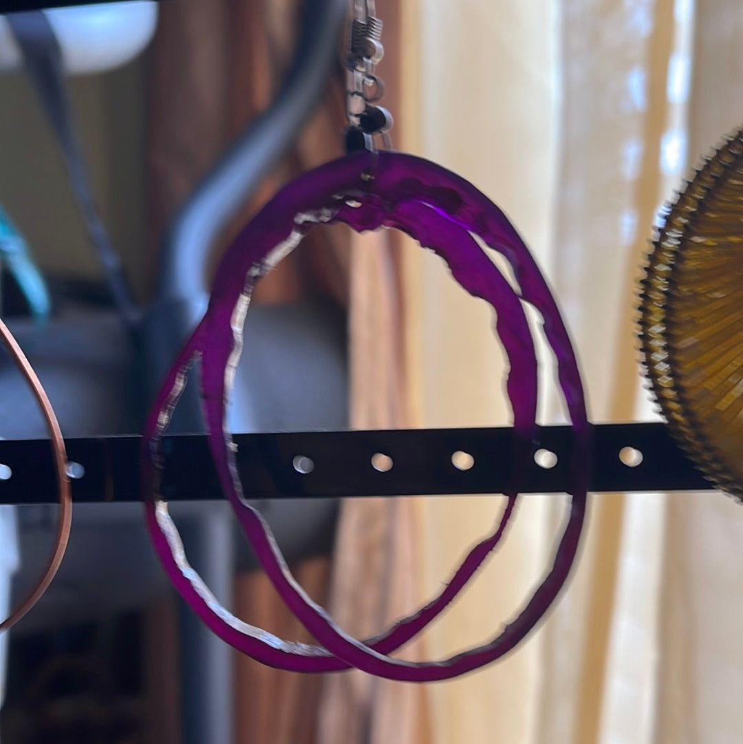 Horn earrings - Black