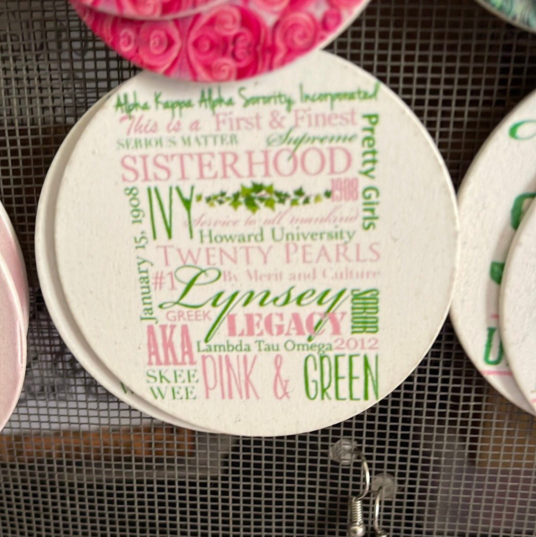 Sorority Earrings (AKA)