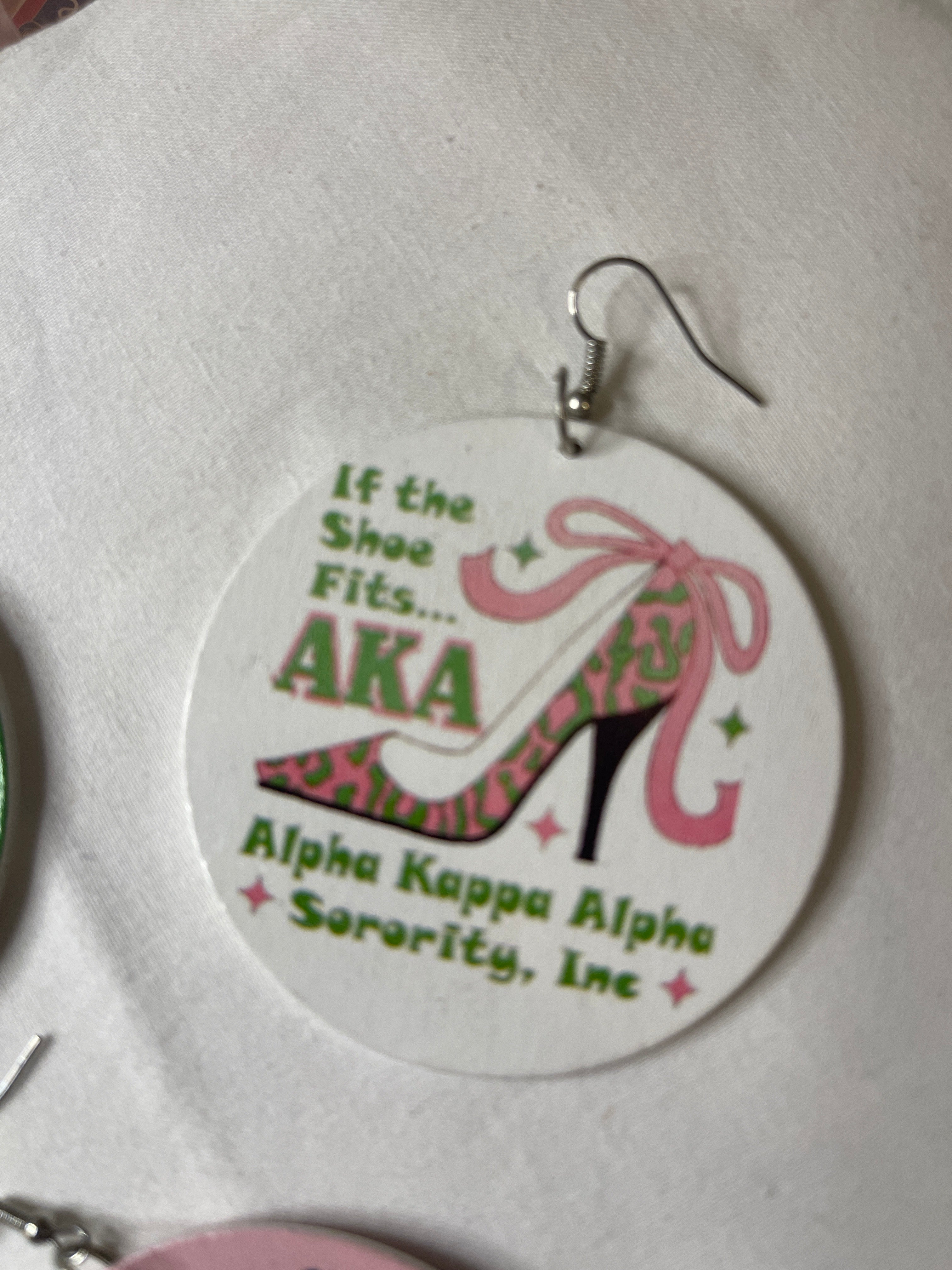 #621 Sorority Earrings (AKA)