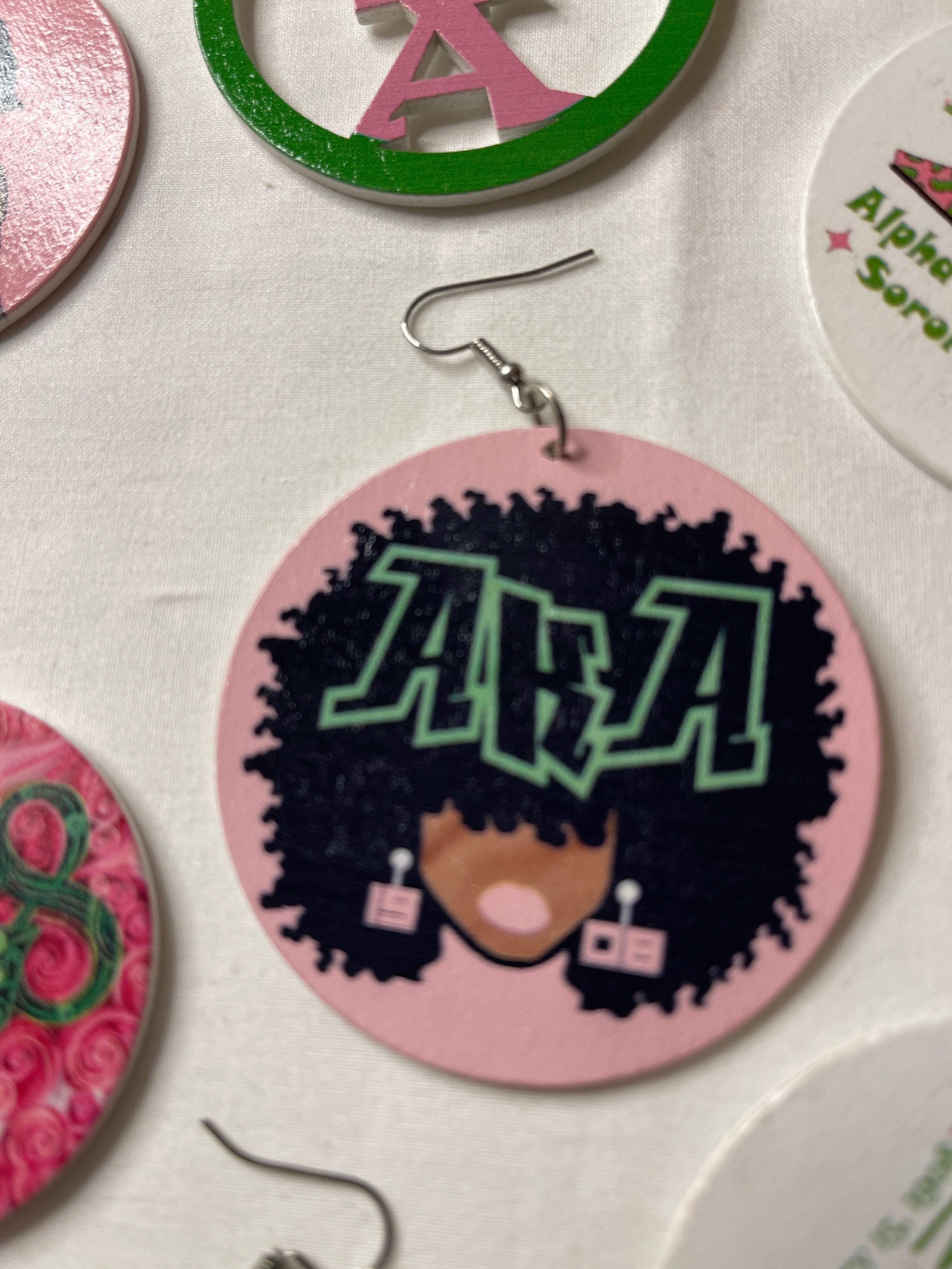 #612 Sorority Earrings (AKA)