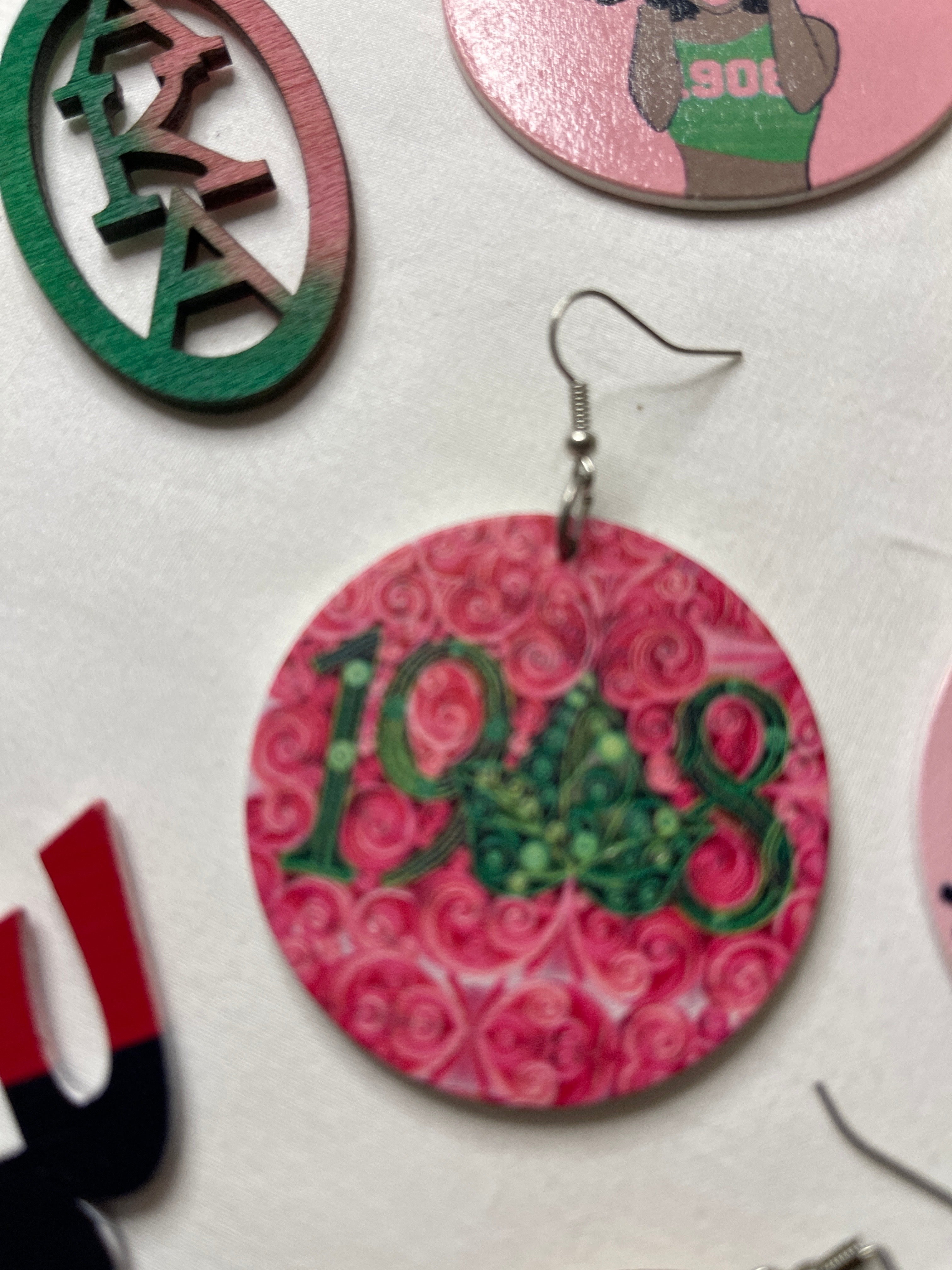 #612 Sorority Earrings (AKA)