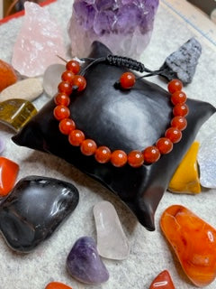 Carnelian Natural Healing Gemstone bracelet (10mm)