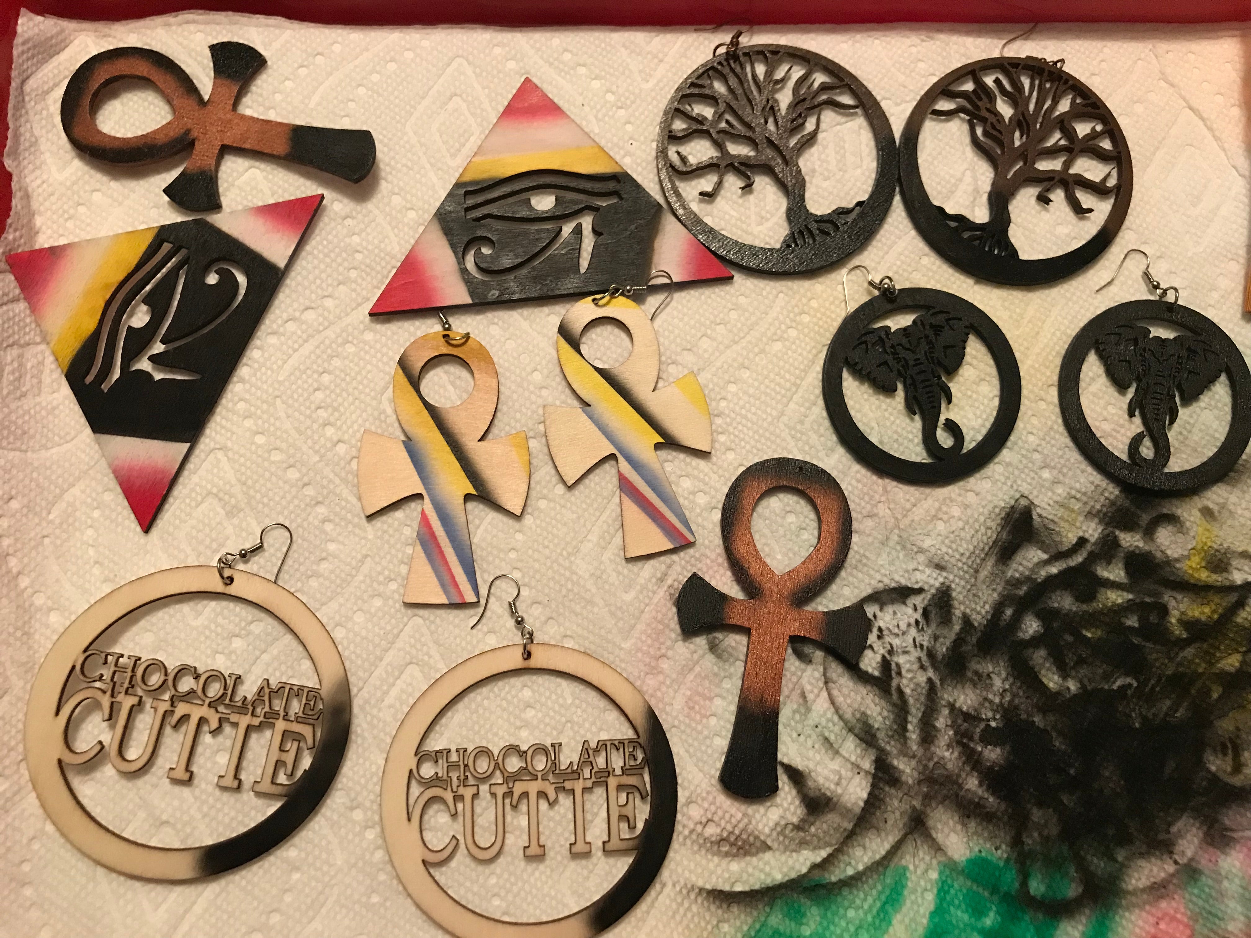 Tree Of Life earrings (Wood)