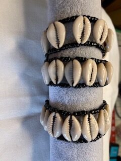 Cowrie Shell double bracelet