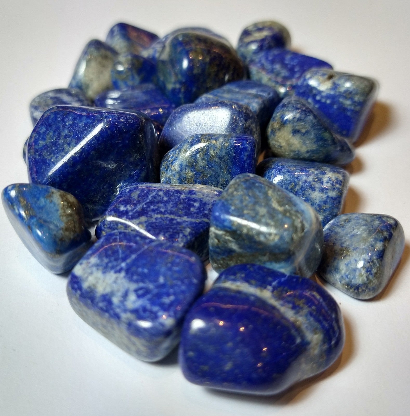 Lapis Lazuli w Vanilla jade crystal bracelet