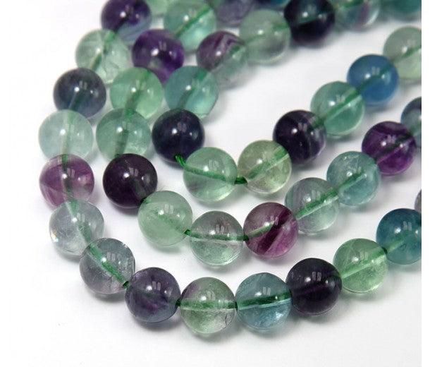 Rainbow Fluorite Chips crystal bracelet