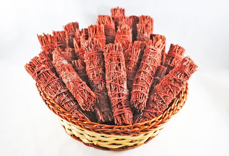 Sage - Red Smudge Sticks