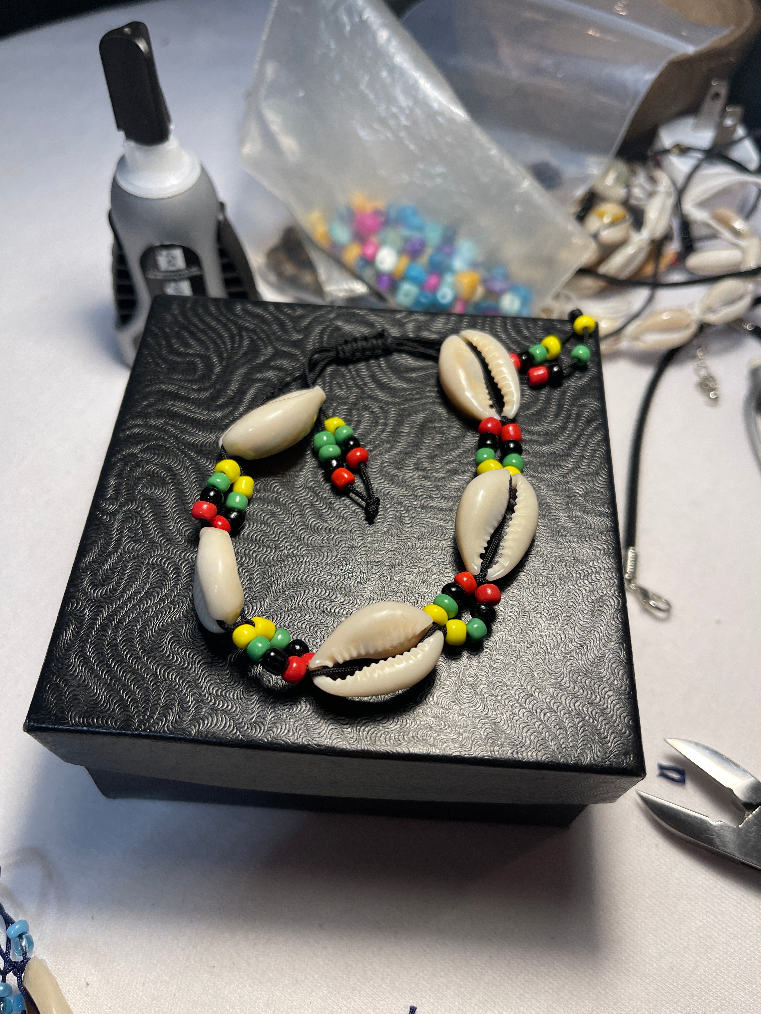 Cowrie Shell bracelets w/beads