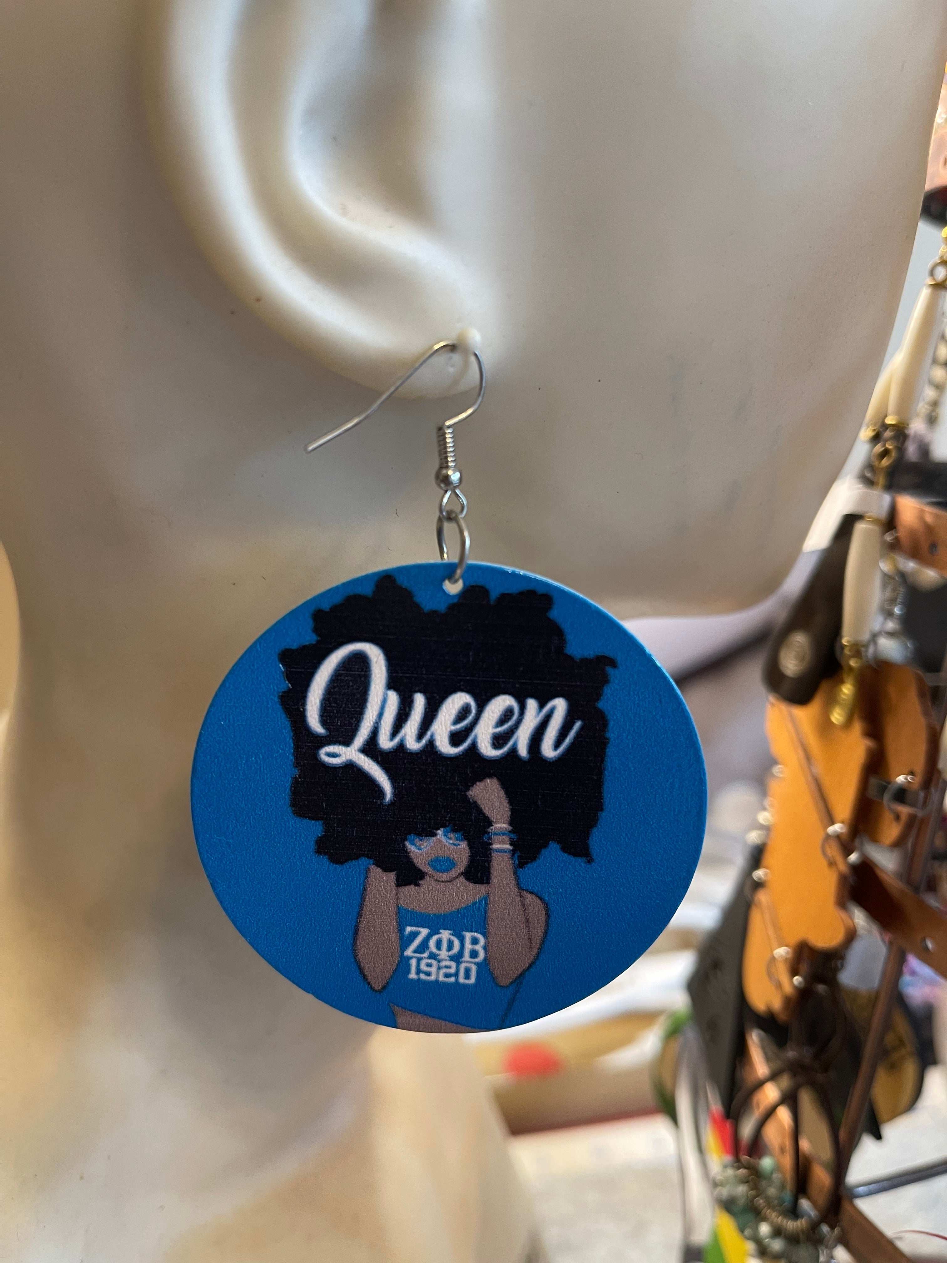 Sorority Earrings (Zeta)