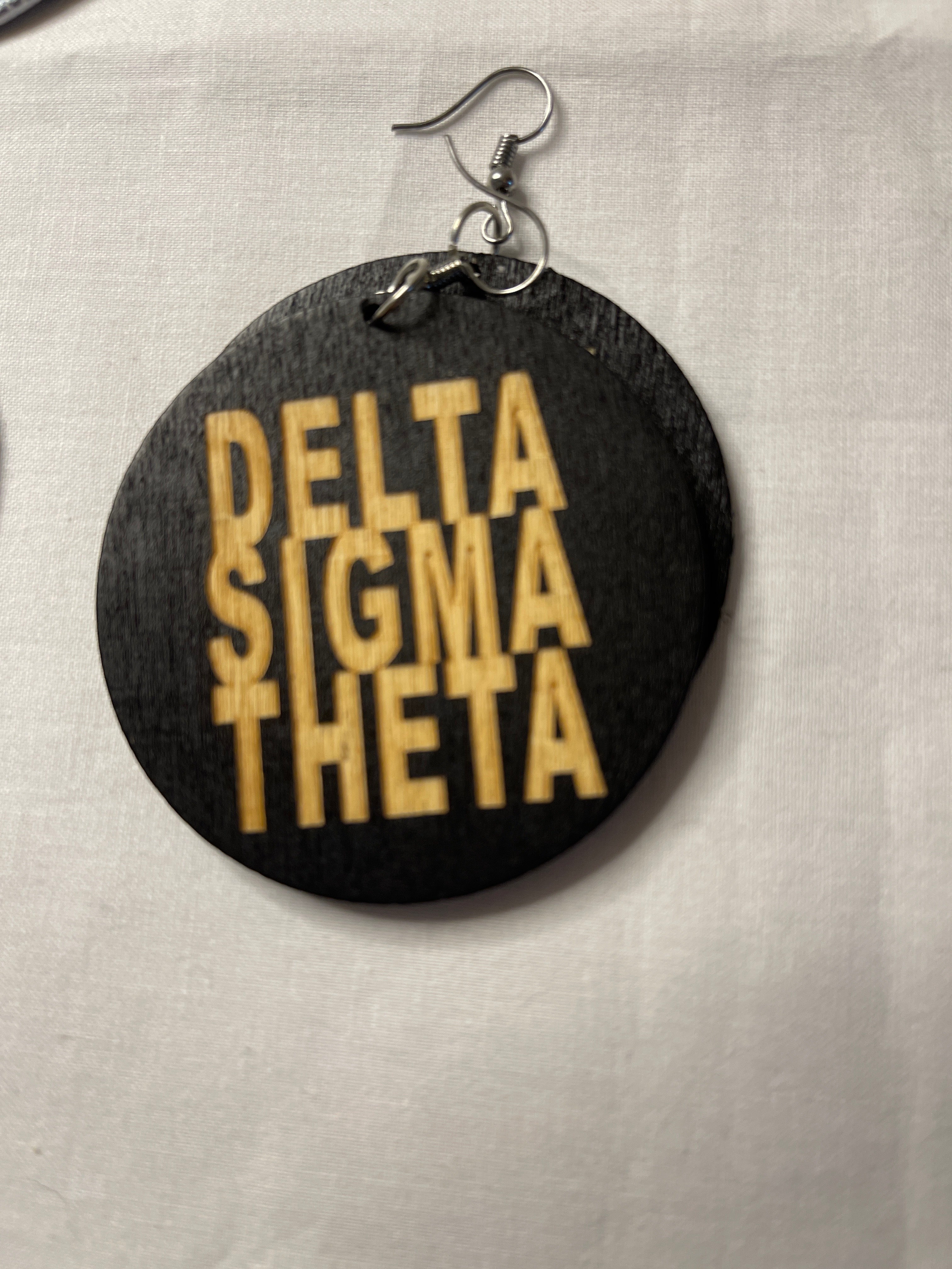 #608 Sorority Earrings (Delta Sigma Theta)