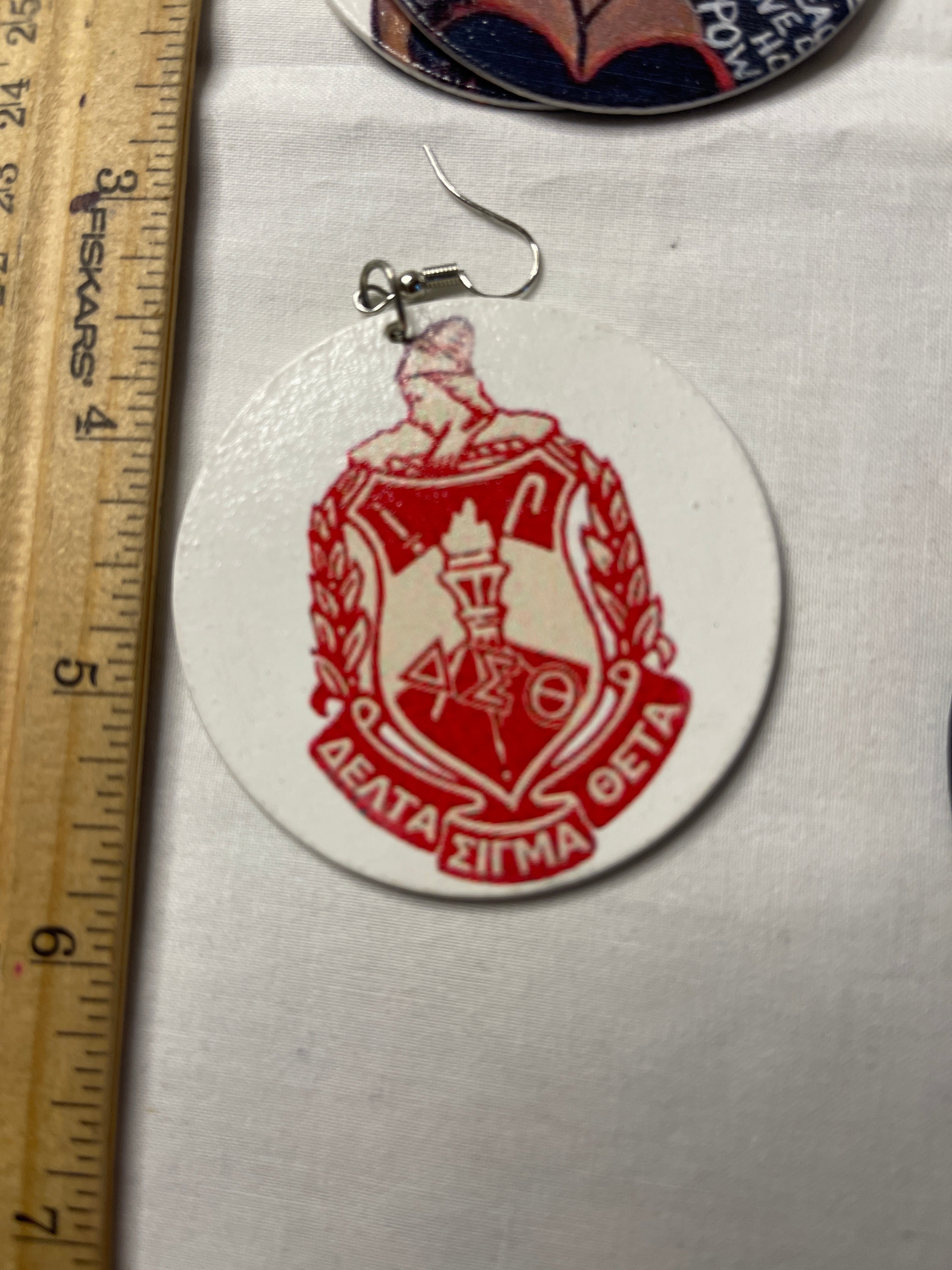Sorority Earrings (Delta Sigma Theta)