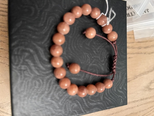 Cappuccino Brown Jade bracelet (8mm)