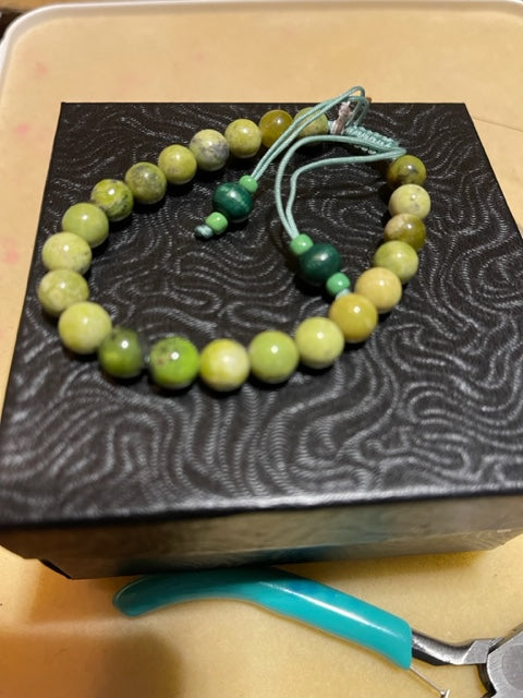 Chrysoprase Meditation Healing Protection Spiritual bracelet (8mm)