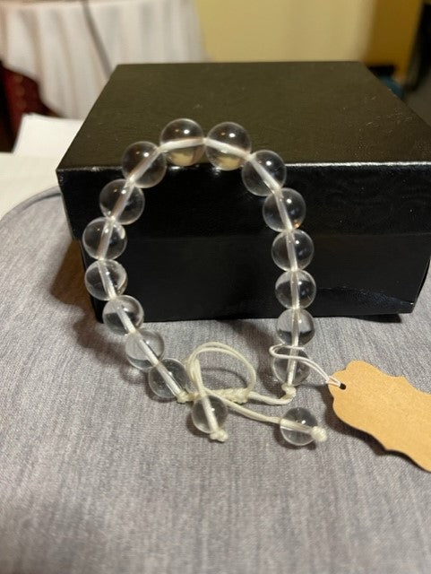 Clear Quartz Natural Healing Gemstone Adjustable bracelets (8mm)