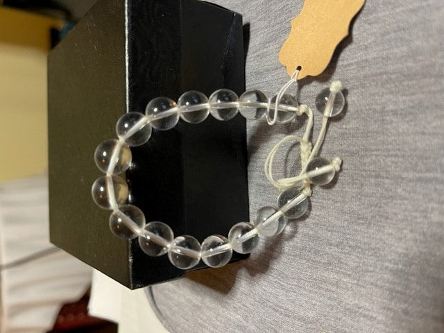 Clear Quartz Natural Healing Gemstone Adjustable bracelets (8mm)