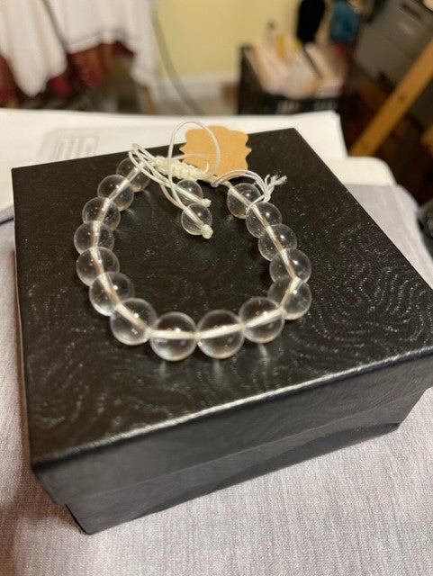 Clear Quartz Natural Healing Gemstone Adjustable bracelets (8mm)