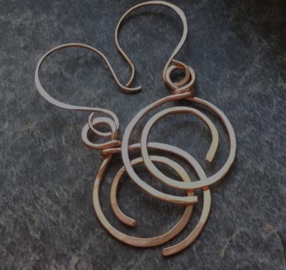 Brass, Copper, Metal & Mesh Earrings