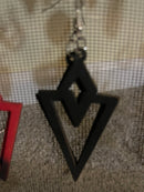#138 Triangle earrings (Wood)