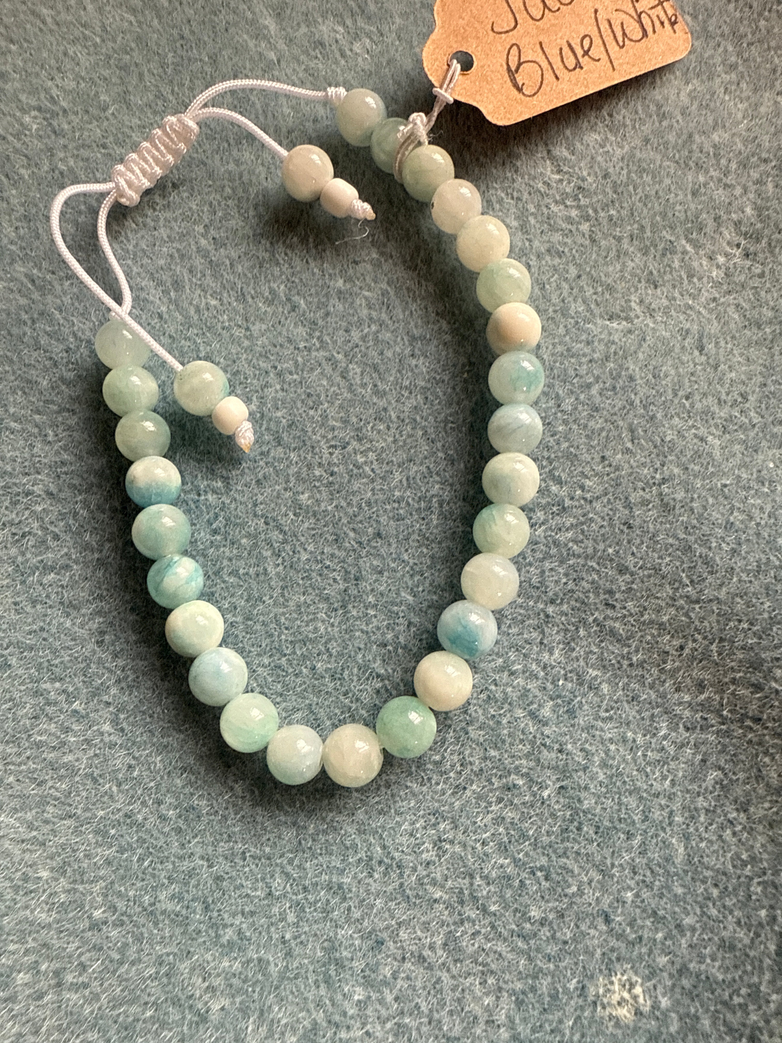 Jade blue mix gemstone bracelet