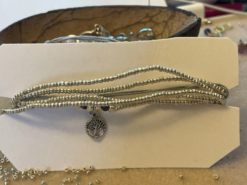 Waist Beads - Tree of Life (silver) style #8