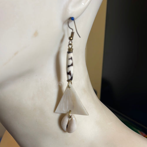 Bone earrings