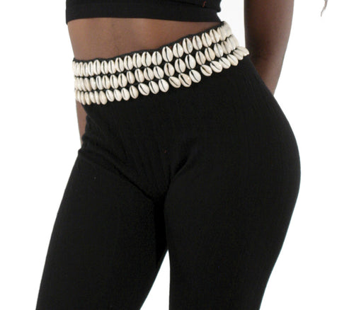 Cowrie Shell Belt - triple row