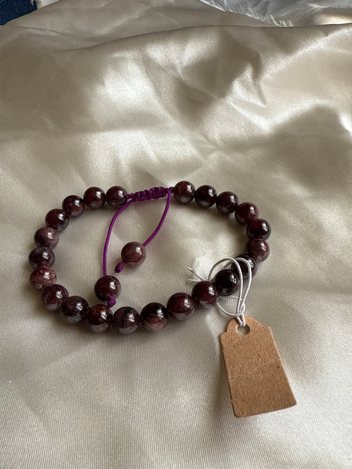 Garnet crystal Gemstone bracelet
