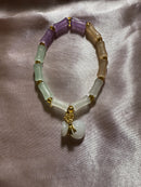 Jade Chakra Healing Meditation Healing Spiritual Barrel bracelet