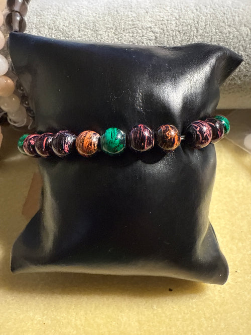 Rhodonite Gemstone bracelet 8mm