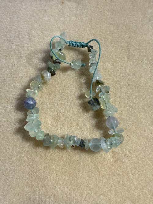 Rainbow Fluorite Chips crystal bracelet
