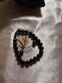 Black Agate Meditation Healing Protection Spiritual bracelet