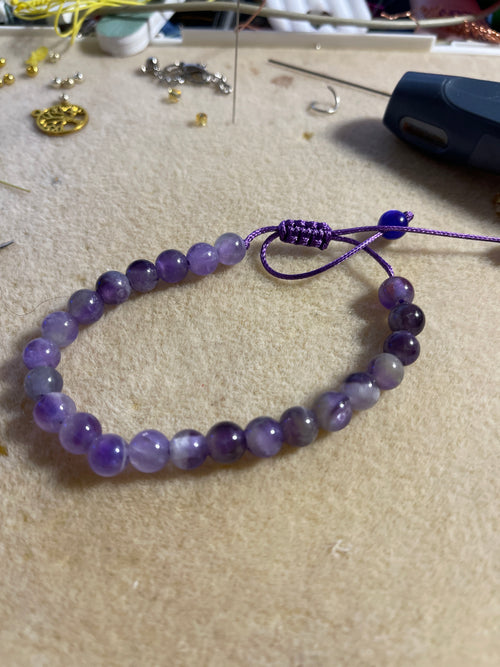 Amethyst Healing Meditation Healing Spiritual bracelet (8mm)#5