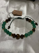 Tiger's Eye with Jade crystal bracelet