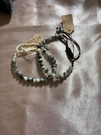 Jade gray mix crystal bracelet