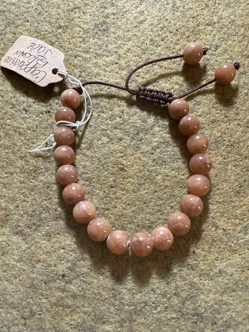 Jade (Vanilla) w/ cappuccino crystal bracelet