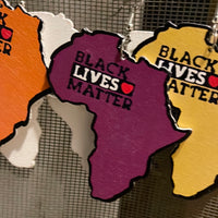 #164 Black Lives Matter earrings (Wood)