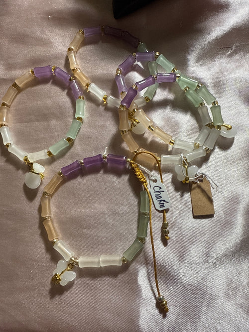 Jade Chakra Healing Meditation Healing Spiritual Barrel bracelet