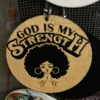 #127 God Is My Strength (Wood)