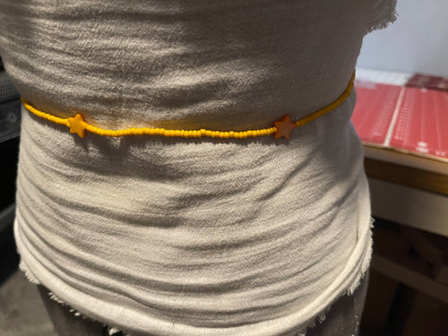 Waist Beads - Yellow Stars style #6